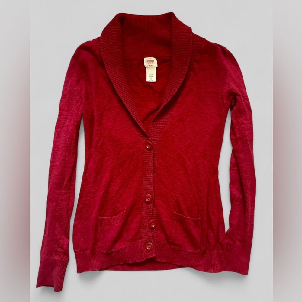 Mossimo Supply Co. Women's Deep Red Cardigan - Picture 3 of 7